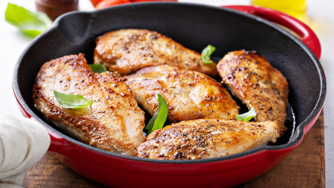 Chicken is a high protein food that is great when tracking macros.