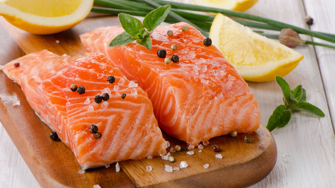 Salmon is a high protein food that is great when tracking macros.